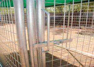 China Weld Wire Dog Kennel 1.8mx2.5m x 2.5m OD32mm wall thickness 1.5mm with covered cloth hot dipped galvanized factory