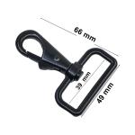 Antiwear Lobster Claw Trigger Snap Hook Gunmetal Swivel Clasp Keychain ISO