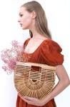 OEM Womens Bamboo Handbag Handmade Quilted Tote Bags