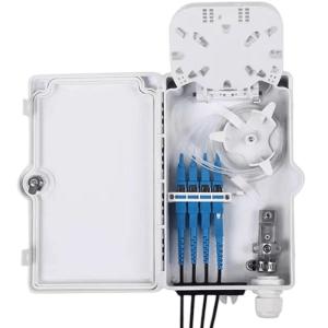China 4Port Fiber Optic Terminal Box SC UPC SX SM White IP66 For Telecommunication factory