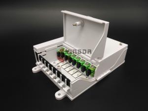 China Single Mode Fiber Optic Distribution Box FTTH SC Connectors 1*8 Optical Splitter 900um factory