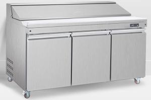 China Table Top 450L Stainless Steel Fridge Freezer CE Certificate factory