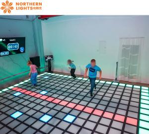 China Factory 30x30cm Activate Game LED Dance Floor Outdoor Activity Games For Children factory