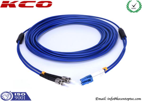 Anti Rodent Fiber Optic Patch Cord Single Mode ST To LC Armored Fiber Patch