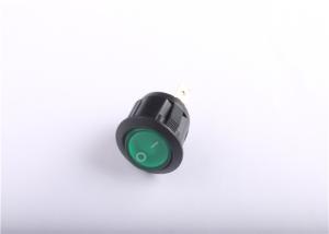 China Green LED Light Small Rocker Switch With 10000 Cycles Electrical Life factory