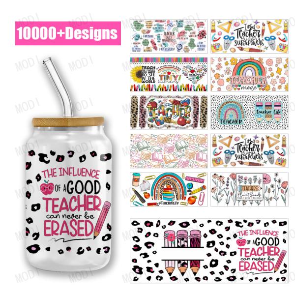 Teachers Day UV DTF Cup Transfers Customizable Stickers For Quick And Project