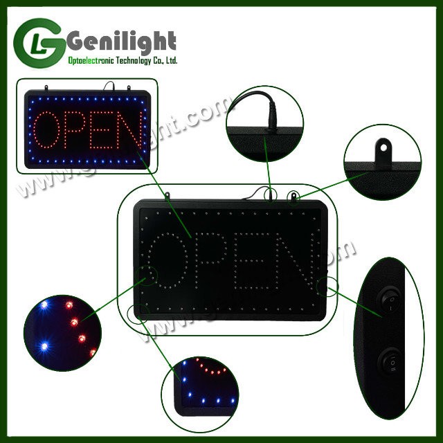 FULL COLOR Animated LED Neon Barber Shop Open Signs 100000 Hours