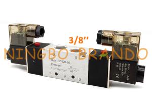 China 4V320-10 3/8 Inch Double Solenoid 5/2 Way Pilot Pneumatic Valve factory