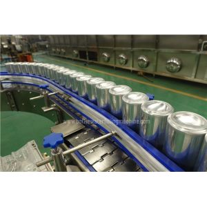 China 2000cans/H Carbonated Counter Pressure Brewery Canning Line on sale