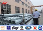 Octagonal Steel Utility Pole For Electric Transmission Galvanized Metal Poles