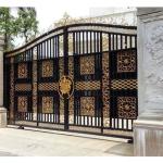 Outside House Main Door , Galvanized Wrought Iron Gate New Design