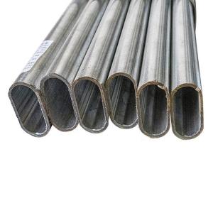 China S235 S355 Flat Oval Steel Tube Elliptical Galvanized Steel Pipes factory
