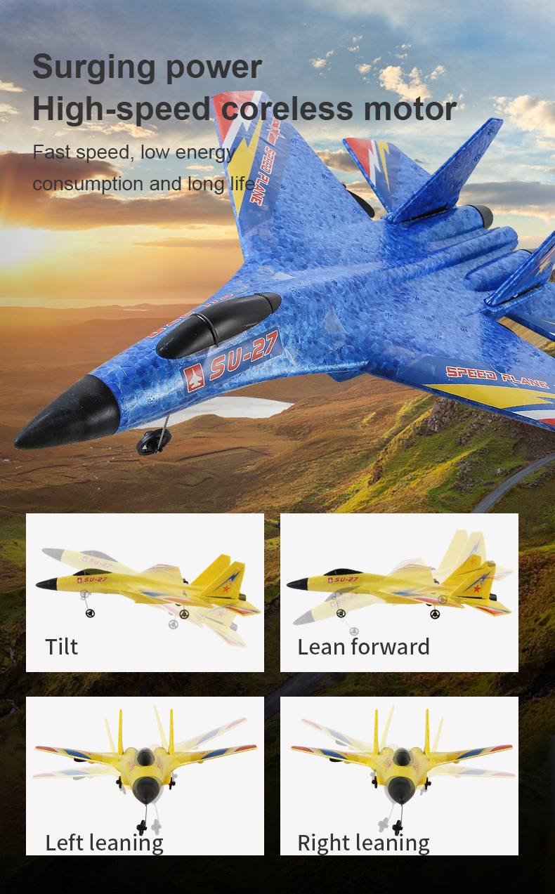 Remote Control Glider Toy for Children Electric AA Foam Airplane Flying Toy 100m Range
