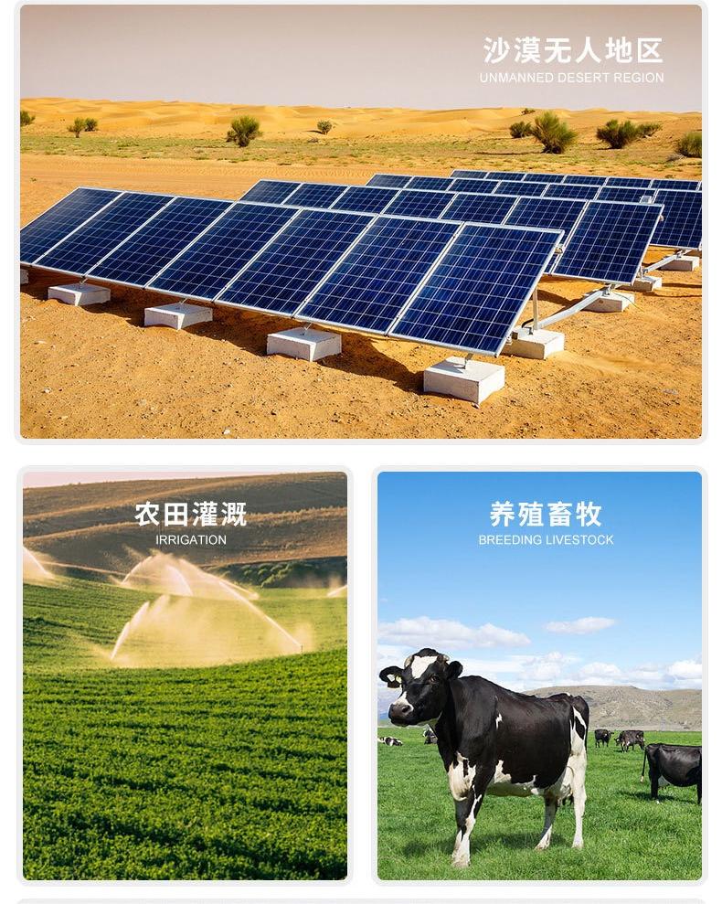 Submersible Solar Water Pump Deep Wells Agricultural Irrigation Solar Panel Integration