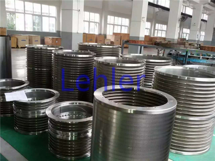 Slotted Pressure Screen Basket Paper Mill Bar Type With Hard Chrome Surface