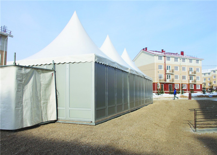 Customized Size Solid Wall Pagoda Marquee Tents With Fabric Roof Cover