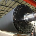 Press Section Blind Hole Rubber Covered Rolls / Rubber Press Roll For Paper