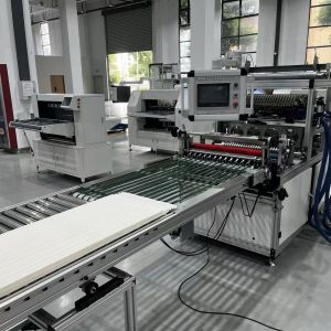 8mm Adjustable Air Filter Production Line Automatic PP Gluing Machine