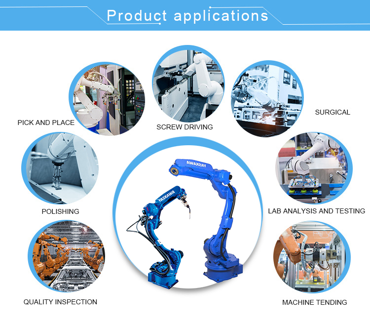 6 Axis Industrial Welding Robot With Teach Pendant MSR 655 Rotating Turntables