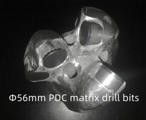 China ISO Certified Matrix Body PDC Drill Bit 56mm Diameter for Stone Drilling factory