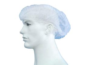 China Non Woven Material Disposable Surgeon Cap Hair Nets Lightweight 10gsm Thickness factory
