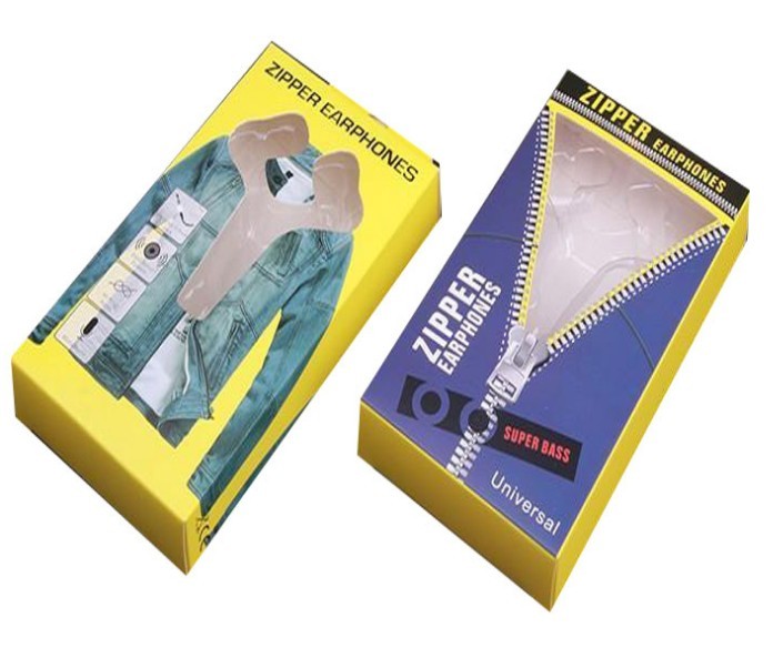 folding zipper packaging clothing box flat color paper zipper jeans box custom zipper wedding dressing box