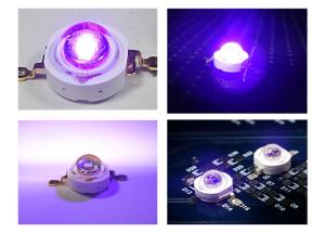 China High Power UV LED Diode 1W 3W 380nm - 400nm for Medical / Printing / Curing factory