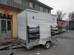Two-Stall roadable Good Fittings Customized Toilet Movable Trailer Shower Toilet