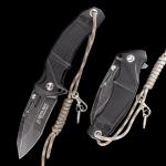 Black Blade Radial High Carbon Steel Dagger Knife 3Cr13 7.7 Inch