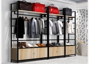 China Easy Install Clothes Shop Display Shelving 35kg / Layer Loading Capacity factory