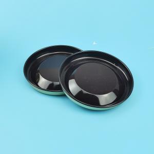 China Convex Flat Embossed Paper Tube Stretch Tinplate Lid factory
