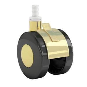 China 2 Inch Computer Table Chair Caster Wheels With Brake Threaded Stem factory