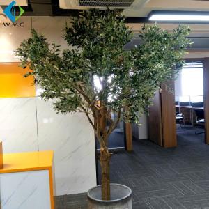 China Customize Size Fake Olive Tree , Wood Trunk Artificial Ornamental Trees factory