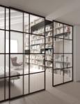 Mesh 1/4" Tempered Glass Interior Sliding Barn Doors