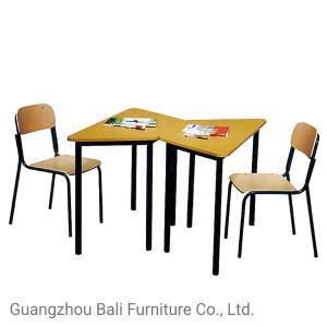 China Metal Frame BAILI Study Table And Chair Set MDF Board Desk Top factory