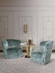 Modern Upholstery Armchair With Fabric Options For Star Hotel Reception Area