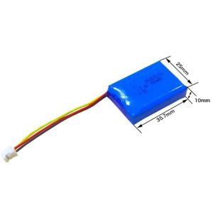 China Rechargeable 502535 400mAh 7.4V Lipo Battery Pack KC IEC62133 Approved factory