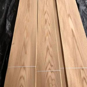 China Red Oak Natural Wood Veneer Smooth Surface 0.6mm-1.2mm For Furniture factory