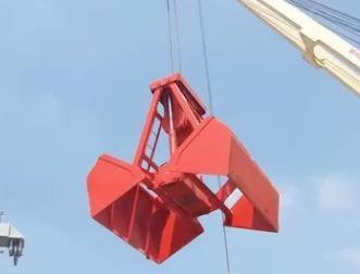China 2 Peels Mechanical Grab Control Bucket For Material Unloading factory