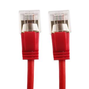 China 500MHZ FTP Cat6a Copper Patch Cords Extra Slim STP Slim Ethernet Patch Lead factory