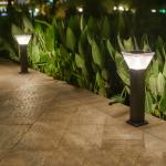 Minimalist 7W LED Solar Garden Light Landscape Decoration Bollard LED Lawn