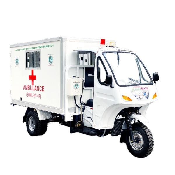 Motorized Tricycles Emergency Vehicles 250CC Motos Ambulance Tricycle for Adult
