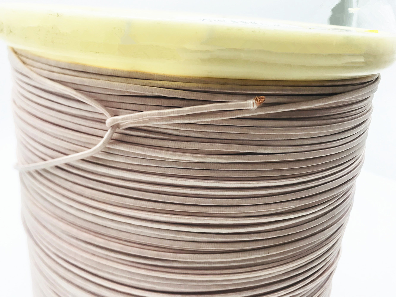 40 Awg / 250 Ustc Copper Litz Wire Profiled Stranded Silk Covered