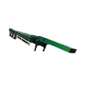 China 3 Axles 80-100 Ton Gooseneck Detachable Excavator Delivery Lowboy Lowbed Semi Trailer factory