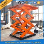 CE TUV 2T Stationary Hydraulic Scissor Lift Platform Warehouse Cargo Scissor