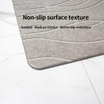 Design Anti Slip Diatom Bath Stone Mat for Bathroom Grey/Custom Design Style