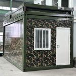 Green Steel Container Barracks Foldable Environmental Protection Sustainability
