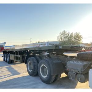 China 2 3 4 Axles Flatbed Semi Truck Trailers Vehicle Master 50# factory