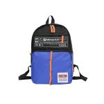 summer new Korean style letter printed backpack casual fashion contrast men's
