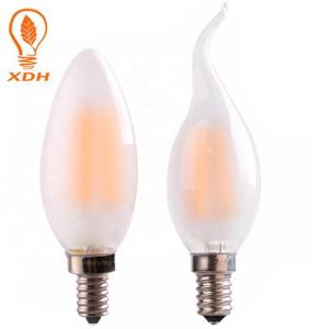 China C35 frosted 4W 2700K led filament bulb lights 230V 120V E12 E14 led light bulb factory